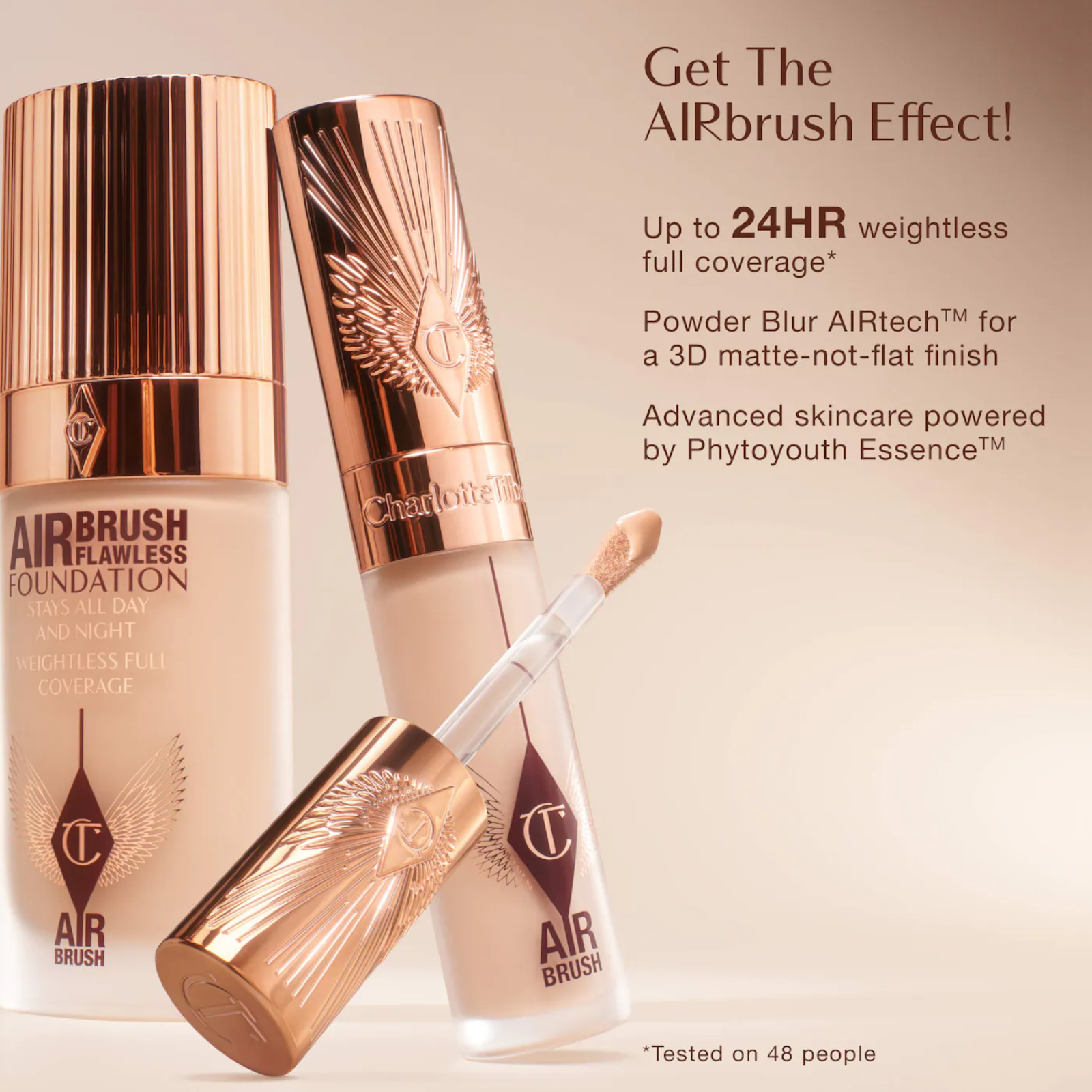 Консилер Charlotte Tilbury Airbrush Flawless Crease-Proof Long-Wear Blur Concealer with Hyaluronic Acid у відтінку 4.5 Fair-Medium Консилер Charlotte Tilbury Airbrush Flawless Crease-Proof Long-Wear Blur Concealer with Hyaluronic Acid у відтінку 4.5 Fair-Medium