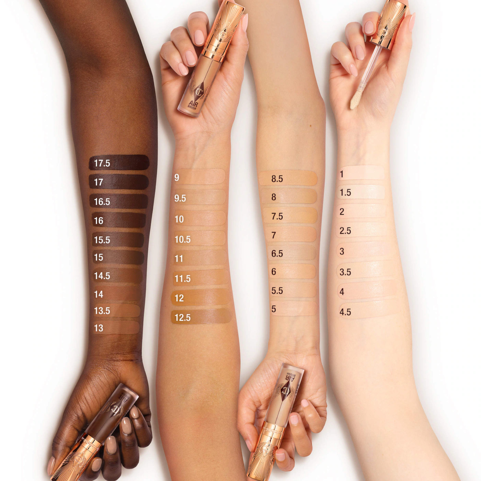 Консилер Charlotte Tilbury Airbrush Flawless Crease-Proof Long-Wear Blur Concealer with Hyaluronic Acid у відтінку 4.5 Fair-Medium Консилер Charlotte Tilbury Airbrush Flawless Crease-Proof Long-Wear Blur Concealer with Hyaluronic Acid у відтінку 4.5 Fair-Medium