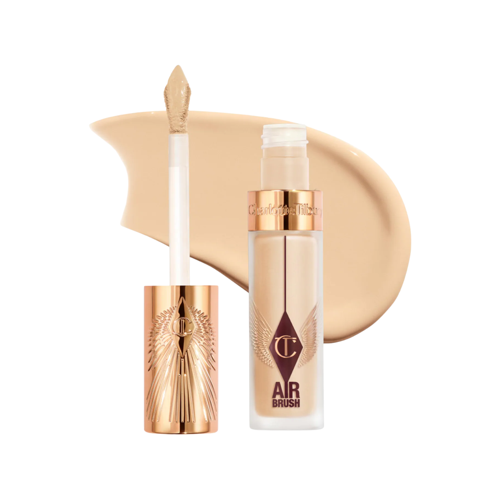 Консилер Charlotte Tilbury  Airbrush Flawless Crease-Proof Long-Wear Blur Concealer with Hyaluronic Acid у відтінку 4.5 Fair-Medium